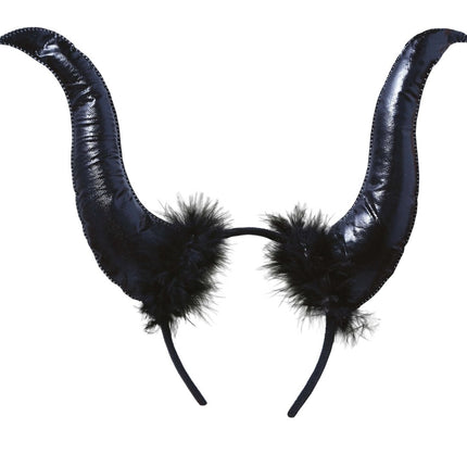 Zwarte Halloween Haarband Duivelhoorns van Fiestas Guirca koop je bij Partywinkel