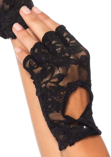Zwarte Handboeien Kant van Leg Avenue koop je bij Partywinkel