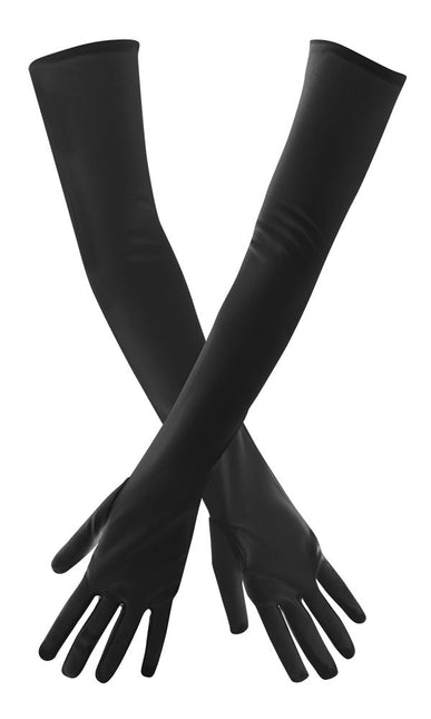 Zwarte Handschoenen 48cm van Boland koop je bij Partywinkel