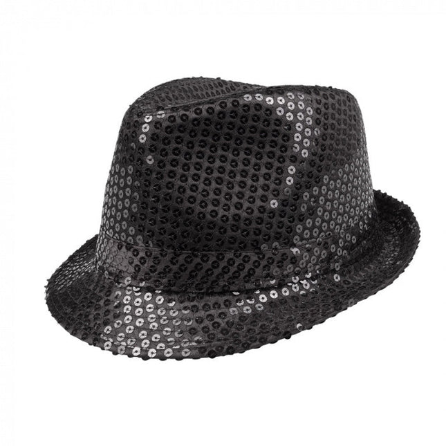 Zwarte Hoed Glitter van Boland koop je bij Partywinkel