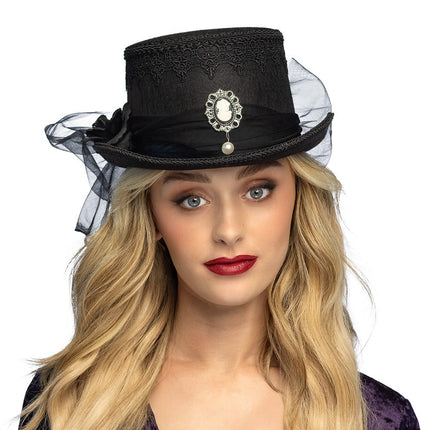 Zwarte Hoed Gothic van Boland koop je bij Partywinkel