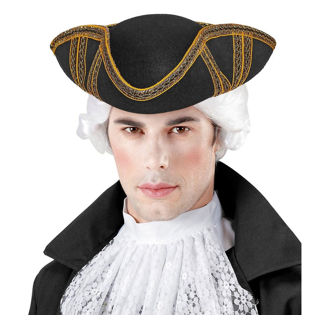 Zwarte Hoed Tricorn van Widmann koop je bij Partywinkel