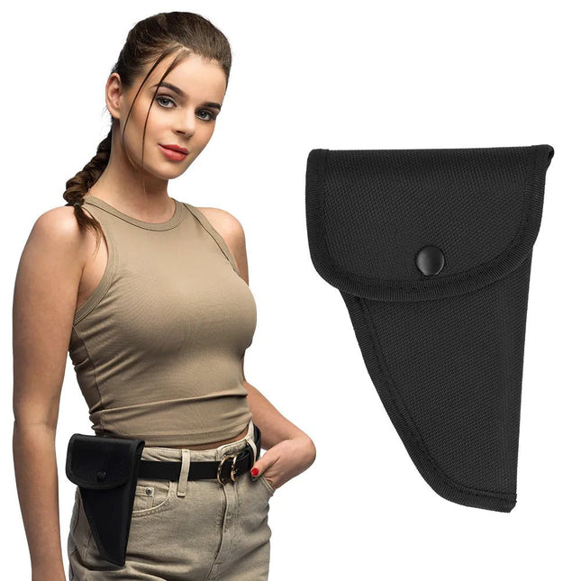 Zwarte Holster van Boland koop je bij Partywinkel