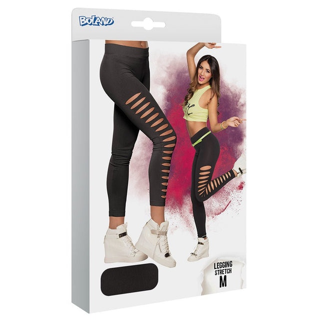 Zwarte Legging Gaten van Boland koop je bij Partywinkel