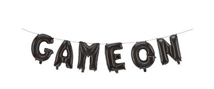 Zwarte Letter Ballon Game On van WeFiesta koop je bij Partywinkel