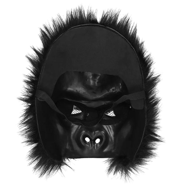 Zwarte Masker Gorillla Pluche van Boland koop je bij Partywinkel