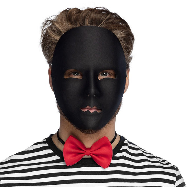 Zwarte Masker Mime van Boland koop je bij Partywinkel