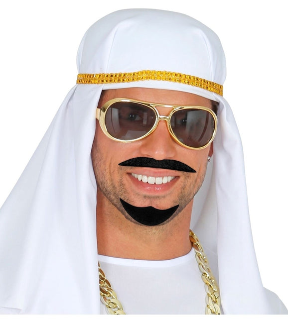 Zwarte Nep Baard Arabier van Widmann koop je bij Partywinkel