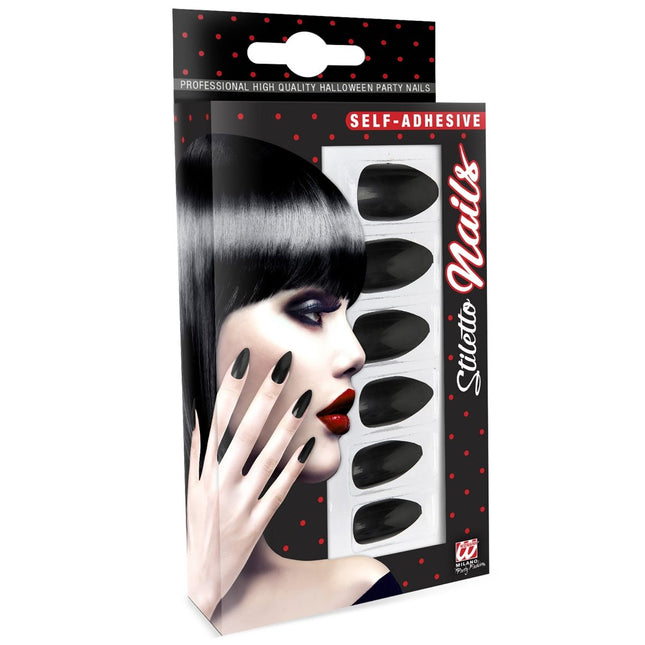 Zwarte Nepnagels van Widmann koop je bij Partywinkel