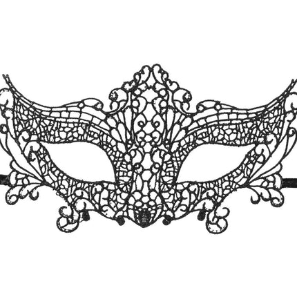 Zwarte Oogmasker Kant van Partydeco koop je bij Partywinkel