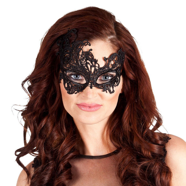 Zwarte Oogmasker Kant van Boland koop je bij Partywinkel