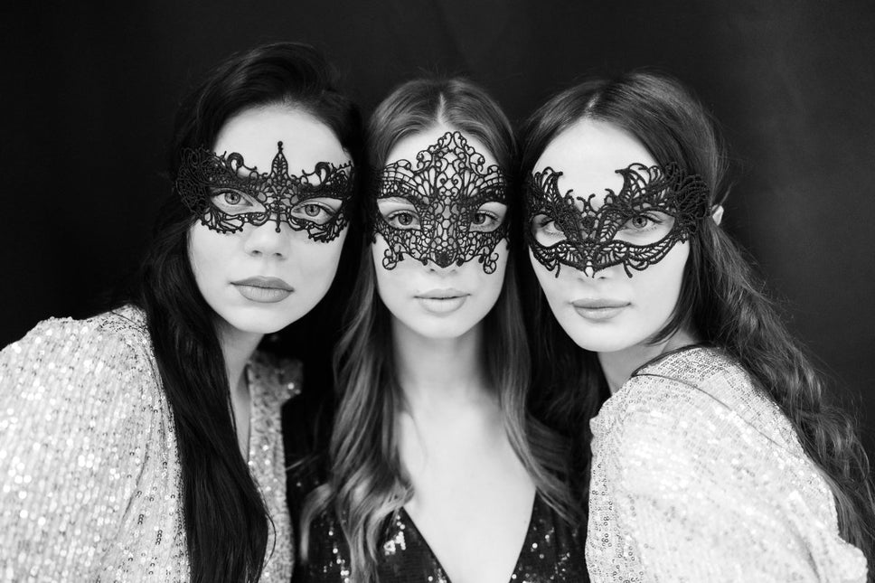 Zwarte Oogmasker Lace van Partydeco koop je bij Partywinkel
