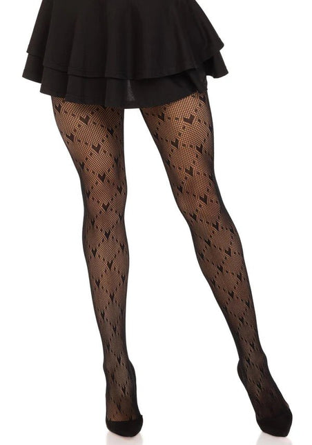 Zwarte Panty Love Struck van Leg Avenue koop je bij Partywinkel