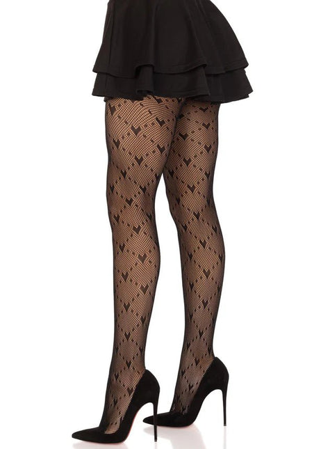Zwarte Panty Love Struck van Leg Avenue koop je bij Partywinkel