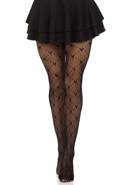 Zwarte Panty Love Struck van Leg Avenue koop je bij Partywinkel