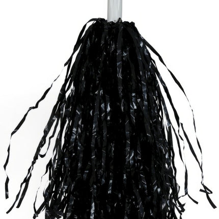 Zwarte Pompoms 2st van Fiestas Guirca koop je bij Partywinkel