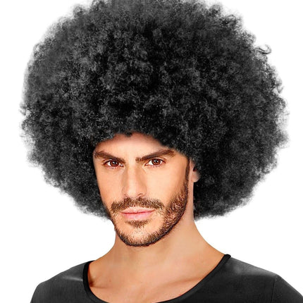 Zwarte Pruik Afro Maxi van Widmann koop je bij Partywinkel