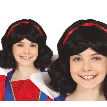 Zwarte Pruik Kort Haar Kind van Fiestas Guirca koop je bij Partywinkel