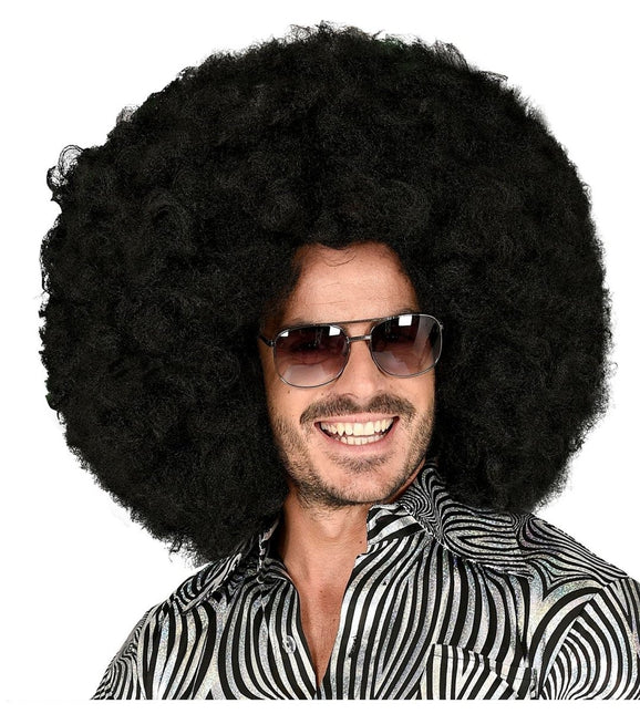 Zwarte Pruik Maxi Afro van Widmann koop je bij Partywinkel