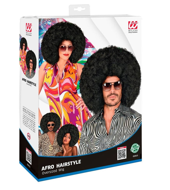 Zwarte Pruik Maxi Afro van Widmann koop je bij Partywinkel