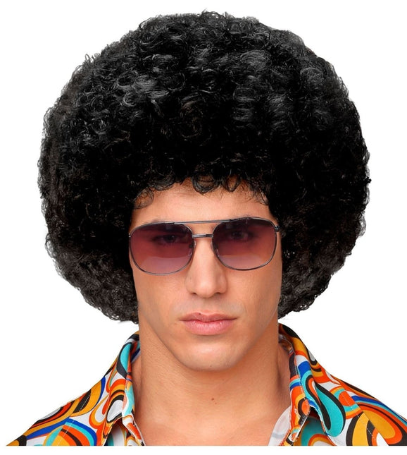 Zwarte Pruik Unisex Afro van Widmann koop je bij Partywinkel