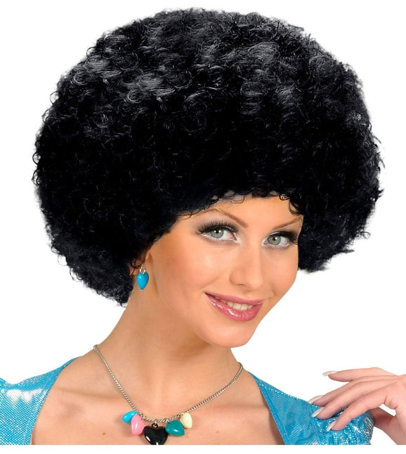 Zwarte Pruik Unisex Afro van Widmann koop je bij Partywinkel