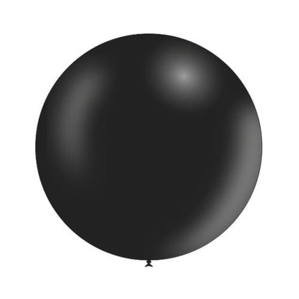 Zwarte Reuze Ballon Metallic 60cm van Balloonia koop je bij Partywinkel