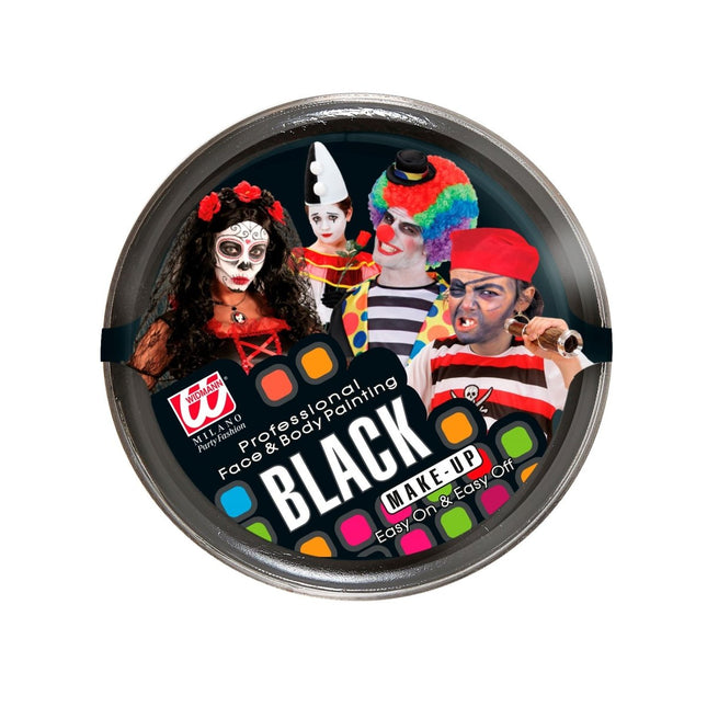Zwarte Schmink 25gr van Widmann koop je bij Partywinkel