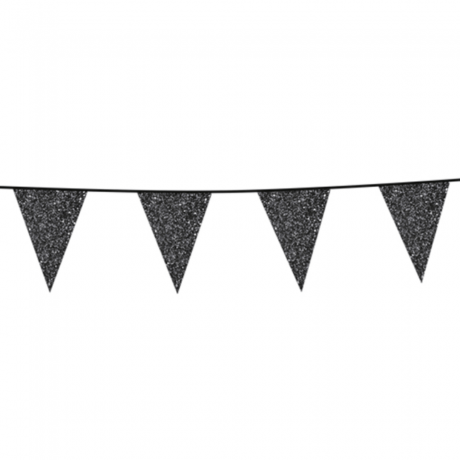Zwarte Slingers Glitter 6m van WeFiesta koop je bij Partywinkel