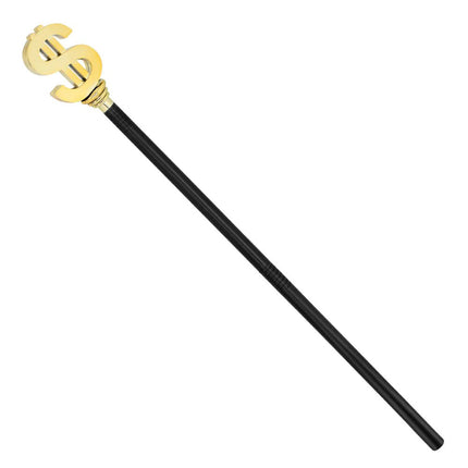 Zwarte Staf Dollar 76cm van Boland koop je bij Partywinkel