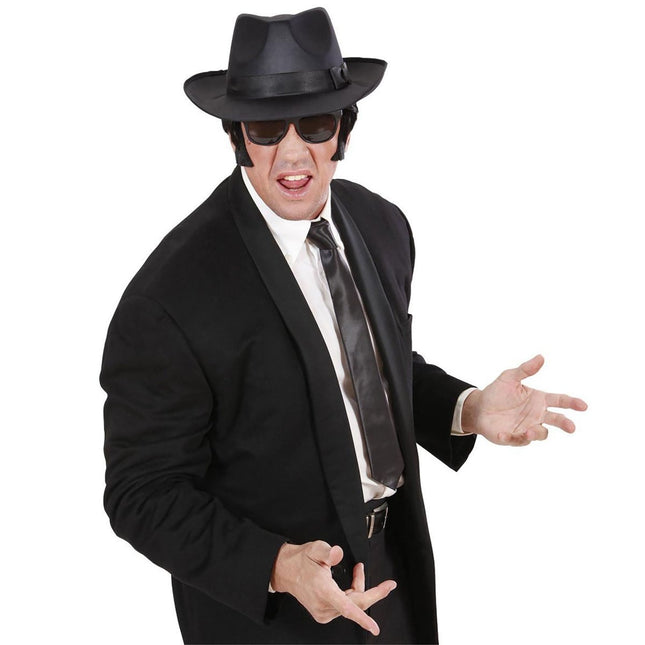 Zwarte Stropdas Blues Brother van Widmann koop je bij Partywinkel