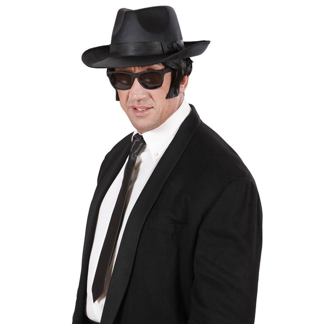 Zwarte Stropdas Blues Brother van Widmann koop je bij Partywinkel
