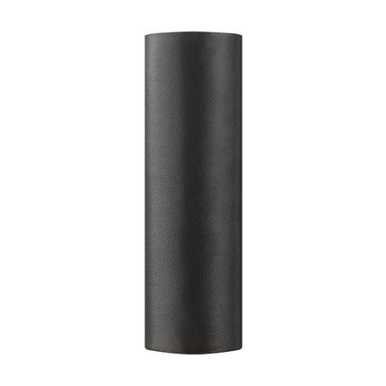 Zwarte Tafelloper 16cm 9m van Partydeco koop je bij Partywinkel