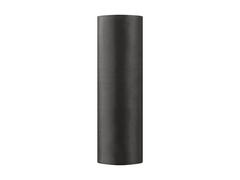 Zwarte Tafelloper 16cm 9m van Partydeco koop je bij Partywinkel