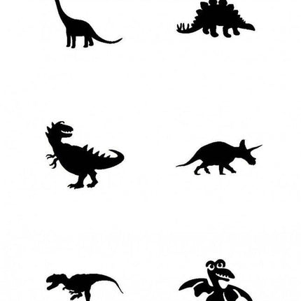 Zwarte Tattoo Stencil Dino 12st van Superstar koop je bij Partywinkel