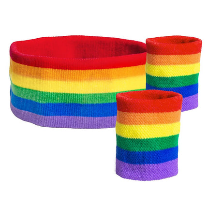 Zweetbandjes Meerkleurig 3st van Boland koop je bij Partywinkel